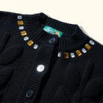 Golf Le Fleur Gemstone Cardigan - Black