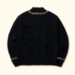 Golf Le Fleur Gemstone Cardigan - Black
