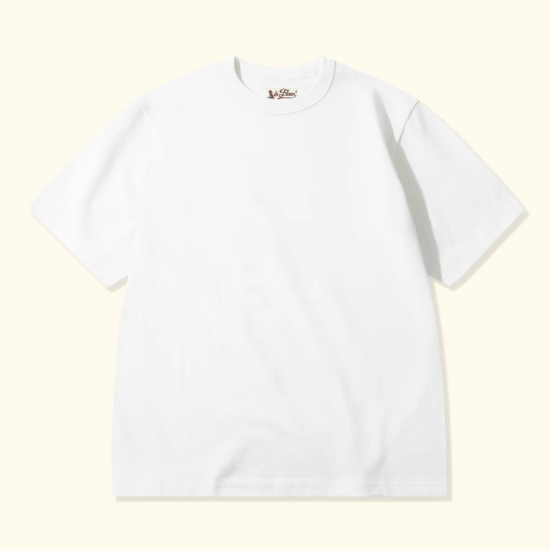Golf le Fleur Plain T-Shirt - White - Front Golf le Fleur Plain T-Shirt