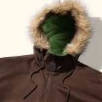 Golf le Fleur Reversible Fur Hooded Jacket - Brown