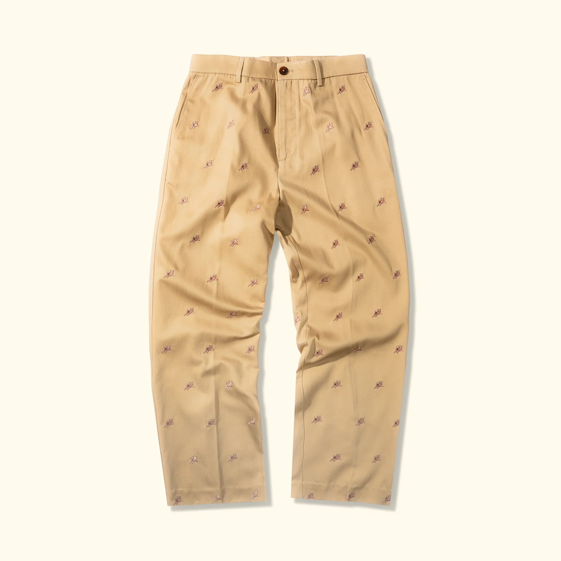 Le Fleur Darryl Critter Pant - Brown - Front Le Fleur Darryl Critter Pant - Brown