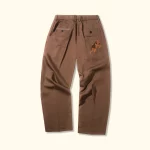 Le Fleur Darryl Wide Pleated Trousers - Brown