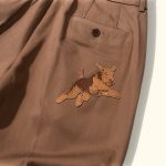 Le Fleur Darryl Wide Pleated Trousers - Brown