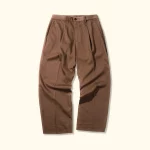 Le Fleur Darryl Wide Pleated Trousers - Brown
