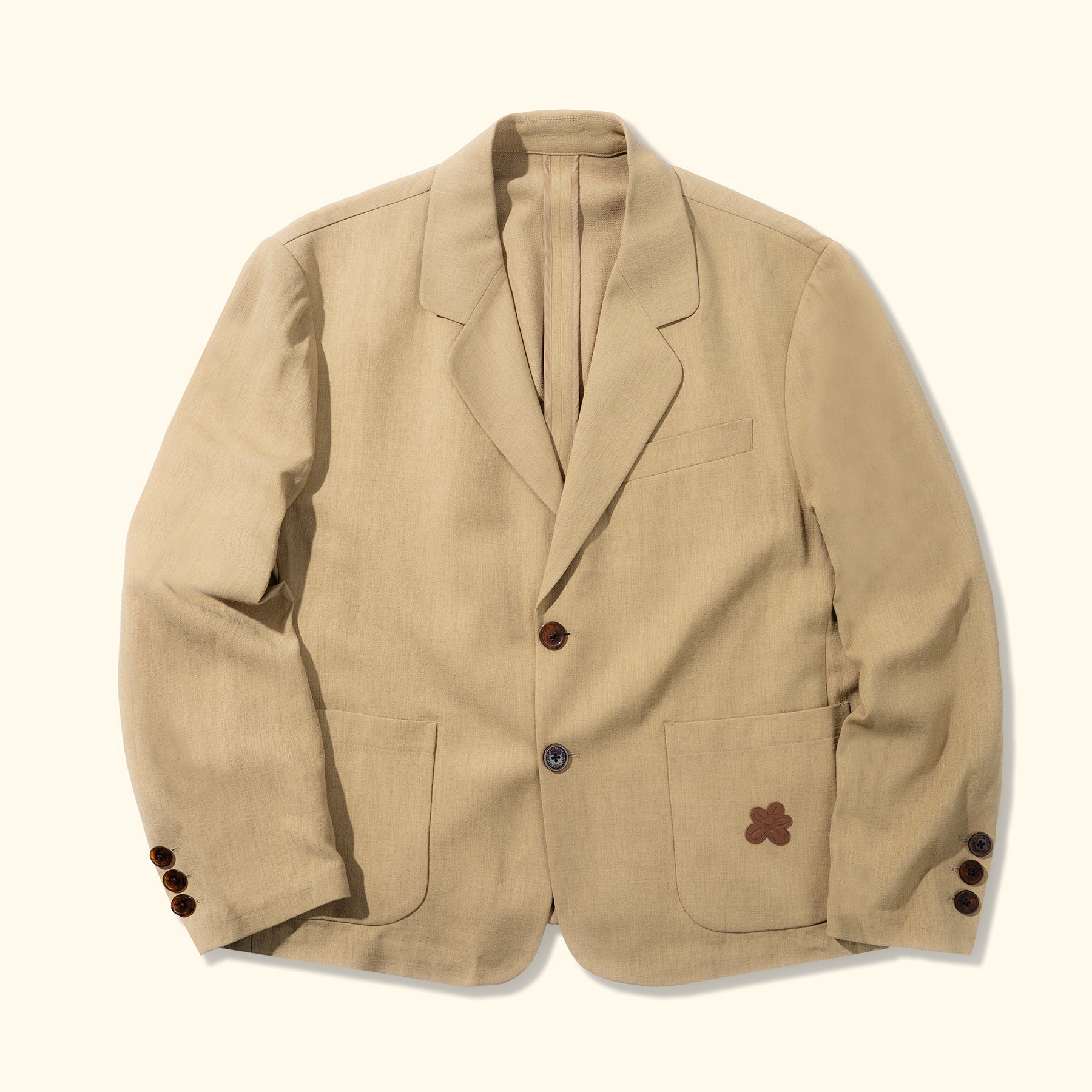POTATO-SACK-JACKET-TAN-01 Le Fleur Potato Sack Jacket - Brown
