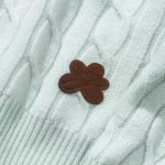 Le Fleur Faux Fur Cardigan - Mint