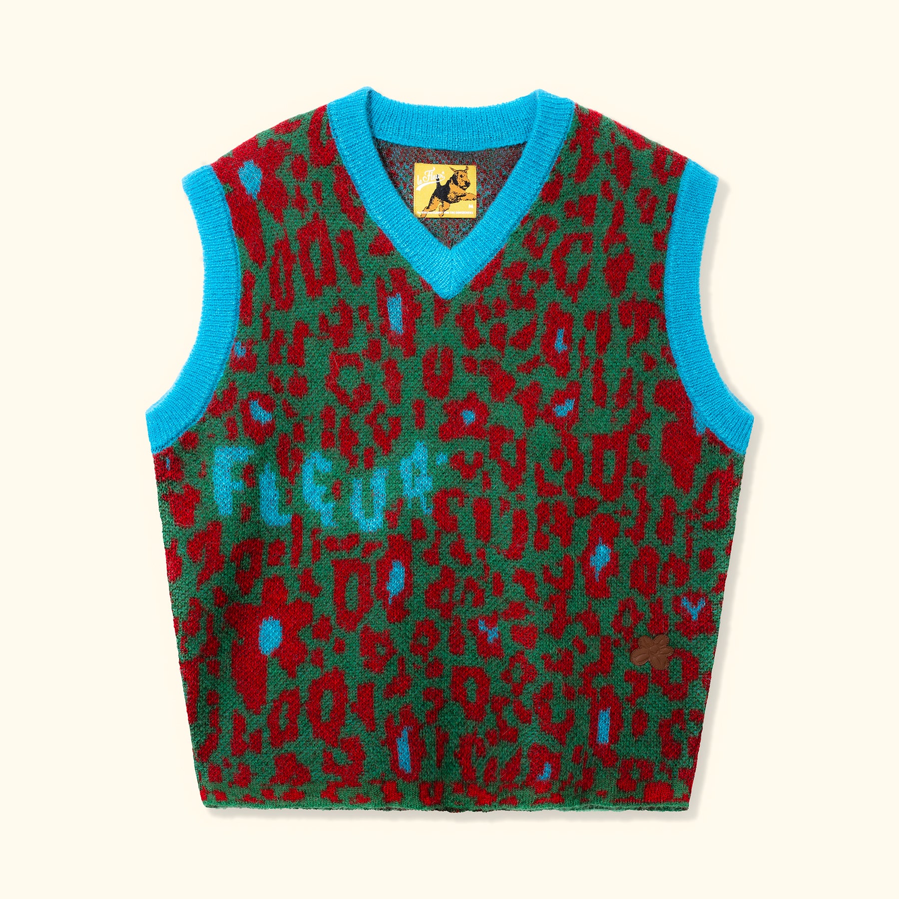 Le Fleur Camo Sweater Vest - Front Le Fleur Camo Sweater Vest - Front