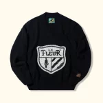 Le Fleur Crest Sweater - Black