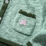 Le Fleur Crewneck Cardigan Sweatshirt - Mint