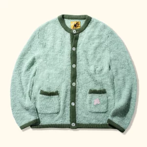 Le Fleur Crewneck Cardigan Sweatshirt - Mint
