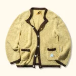 Le Fleur Crewneck Cardigan Sweatshirt - Honey - Front