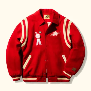 Le Fleur Petalers Varsity Jacket - Red
