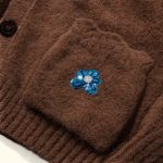 Le Fleur Sequined Cardigan - Brown