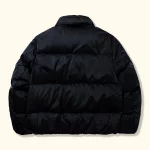 Le Fleur Collared Puffer Jacket - Black