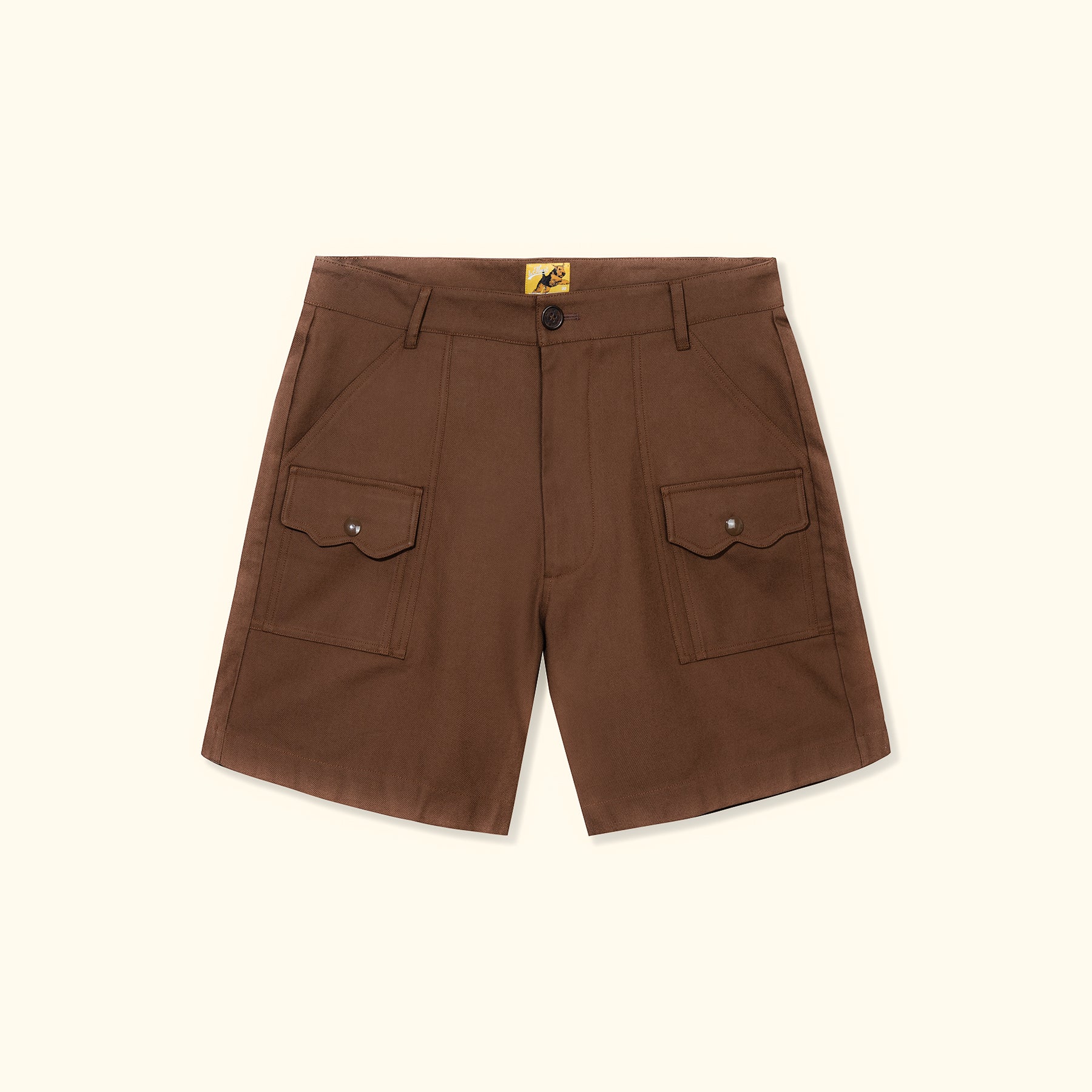 Le Fleur Boyscout Shorts - Front Le Fleur Boyscout Shorts - Brown