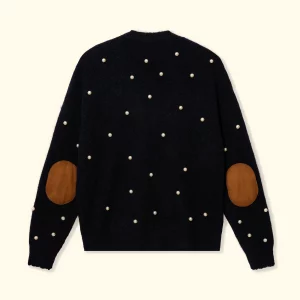 Le Fleur Pearl Cardigan Sweater - Black