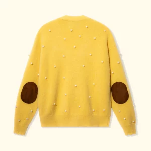 Le Fleur Pearl Cardigan Sweater - Yellow