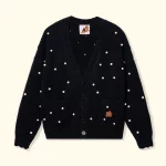 Le Fleur Pearl Cardigan Sweater - Black